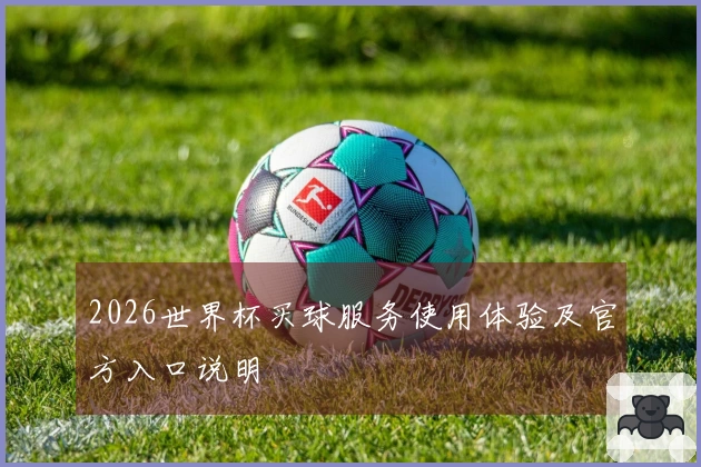 2026世界杯买球服务使用体验及官方入口说明