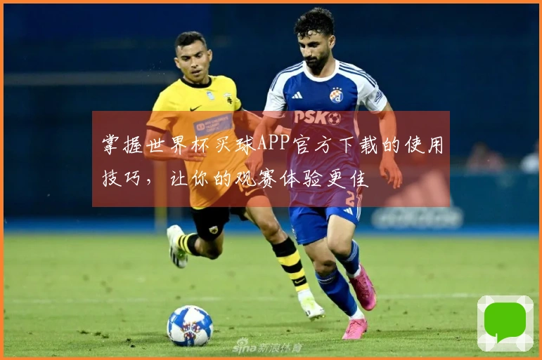 掌握世界杯买球APP官方下载的使用技巧，让你的观赛体验更佳